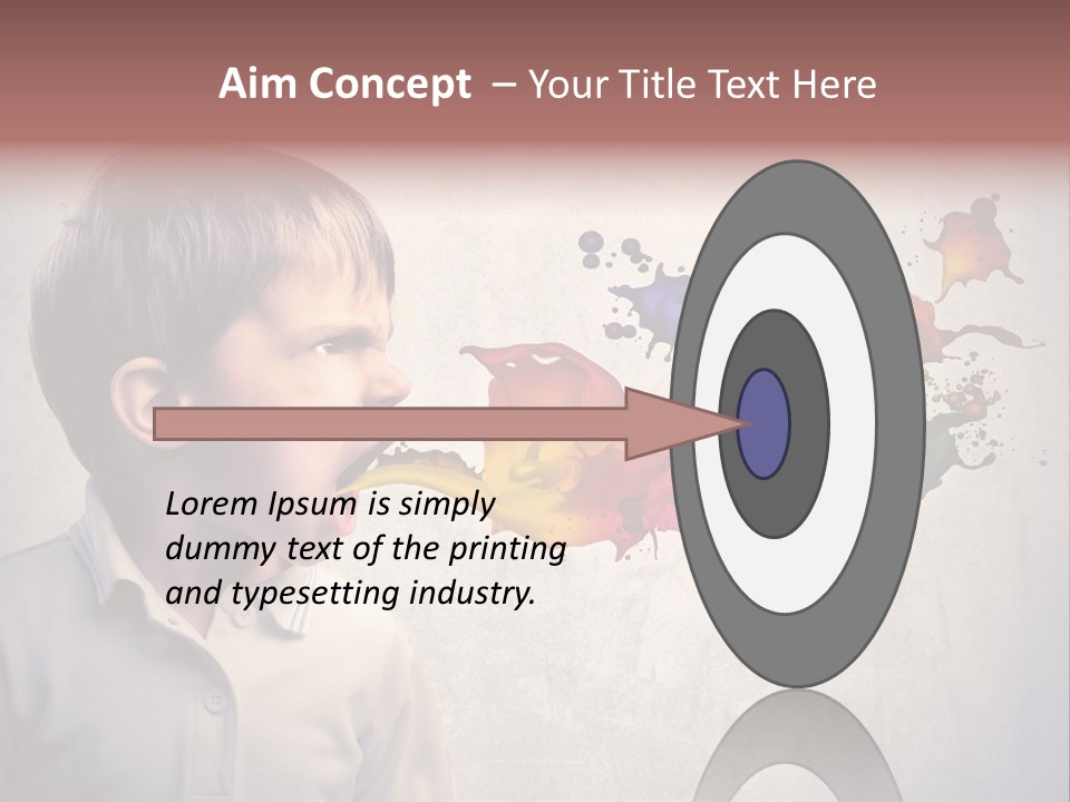 Liquid Tear Spit PowerPoint Template