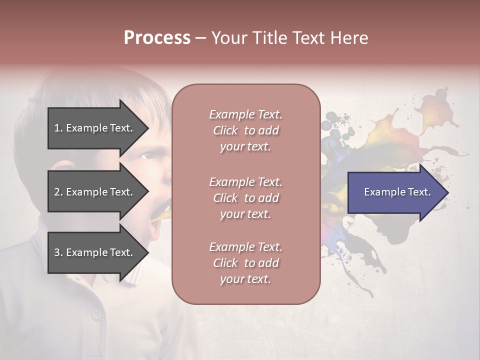 Liquid Tear Spit PowerPoint Template
