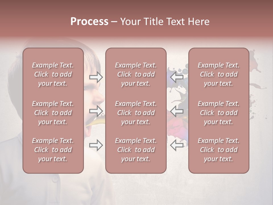 Liquid Tear Spit PowerPoint Template