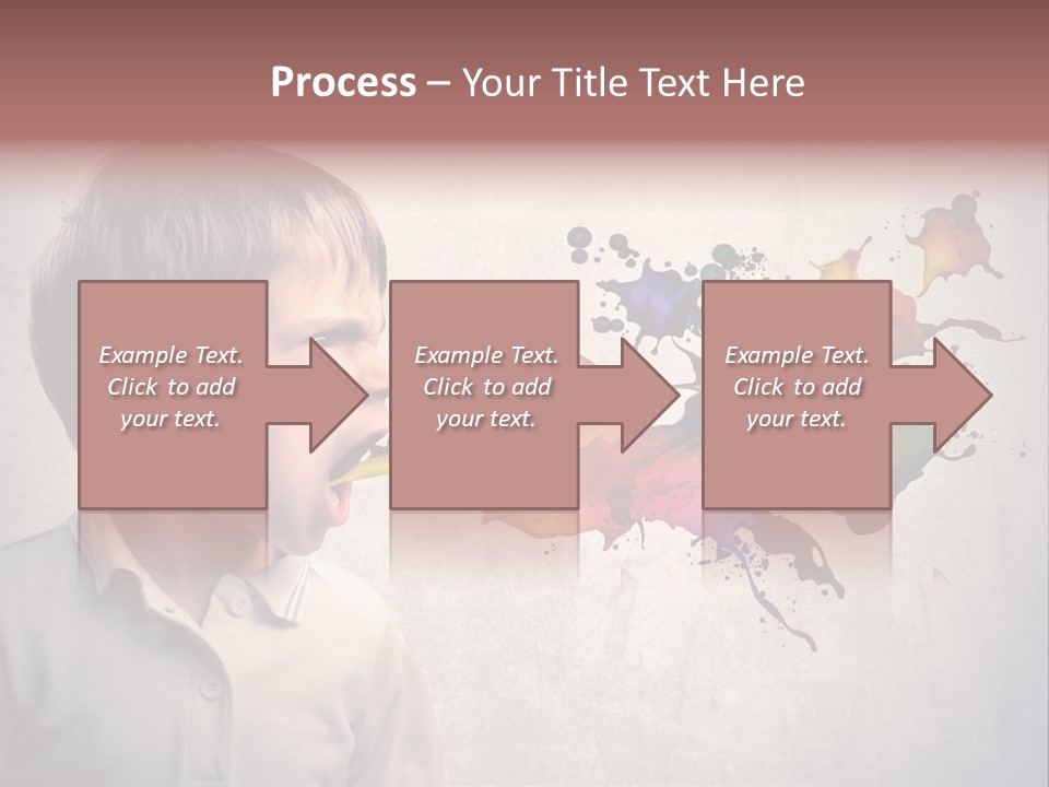 Liquid Tear Spit PowerPoint Template
