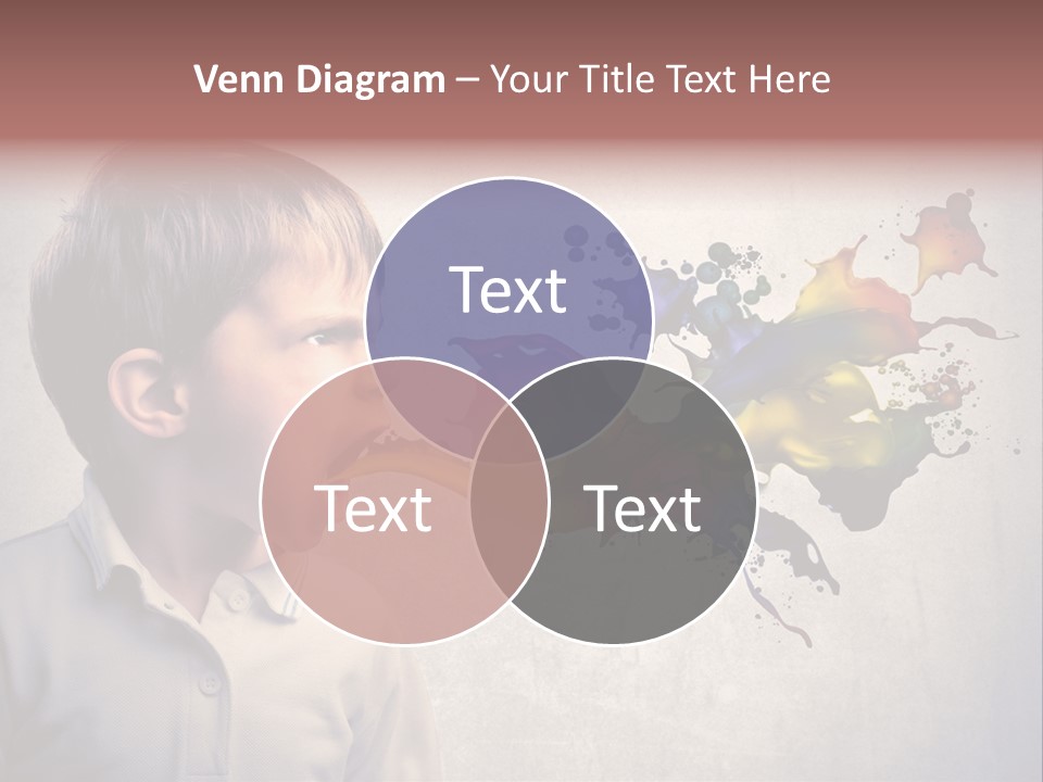 Liquid Tear Spit PowerPoint Template