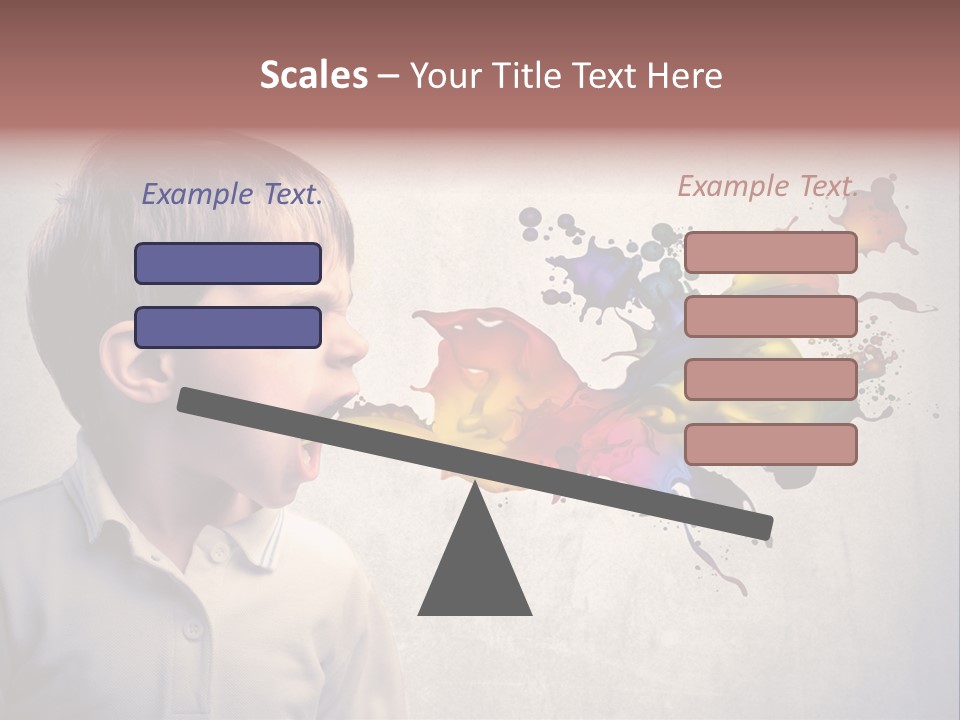 Liquid Tear Spit PowerPoint Template