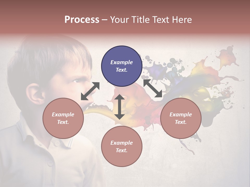 Liquid Tear Spit PowerPoint Template