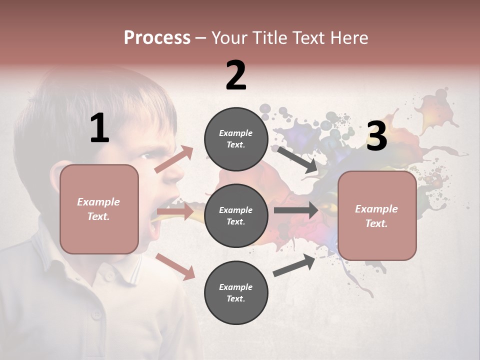 Liquid Tear Spit PowerPoint Template