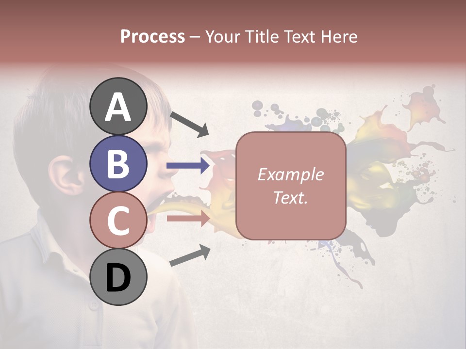 Liquid Tear Spit PowerPoint Template