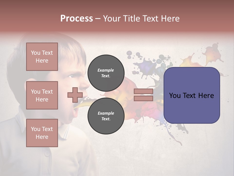 Liquid Tear Spit PowerPoint Template