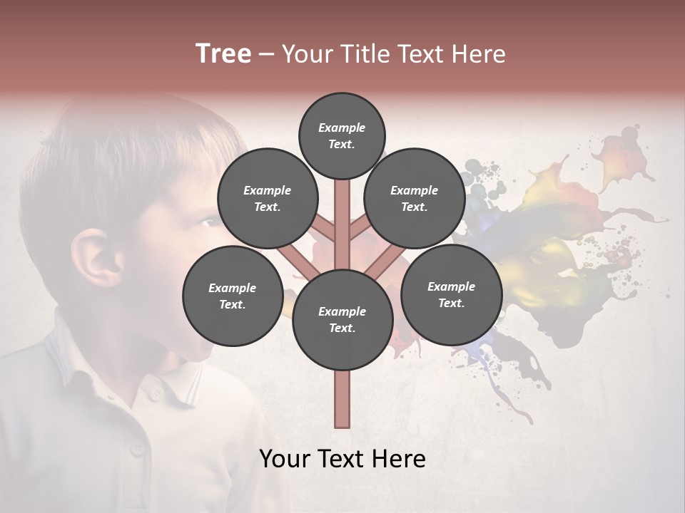 Liquid Tear Spit PowerPoint Template