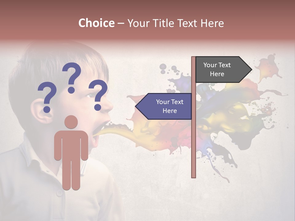 Liquid Tear Spit PowerPoint Template