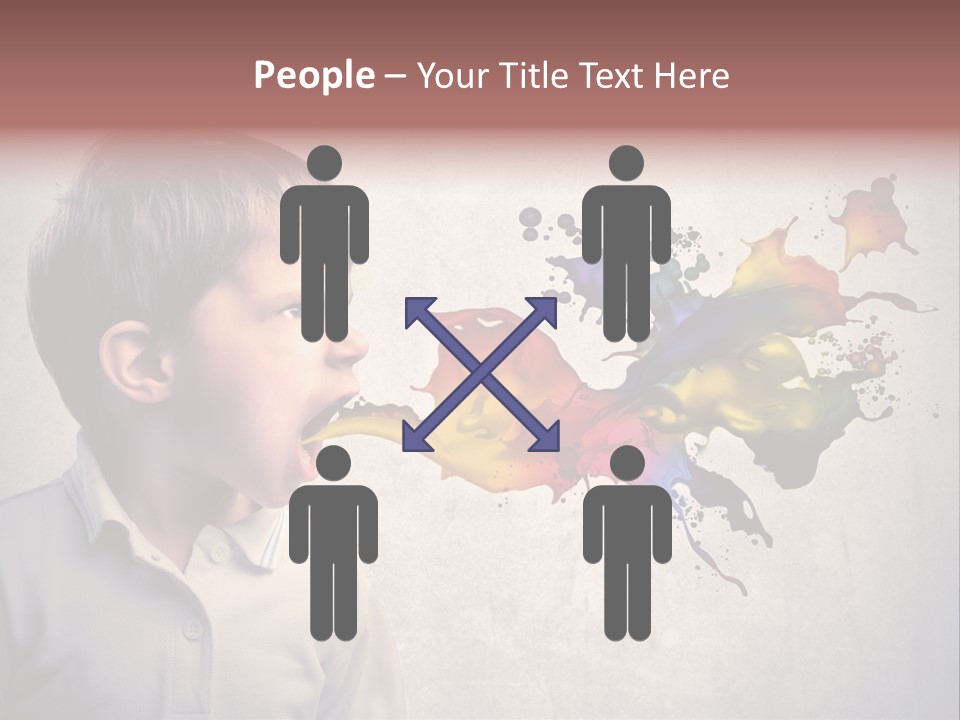 Liquid Tear Spit PowerPoint Template