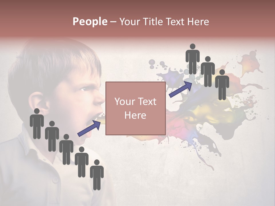 Liquid Tear Spit PowerPoint Template