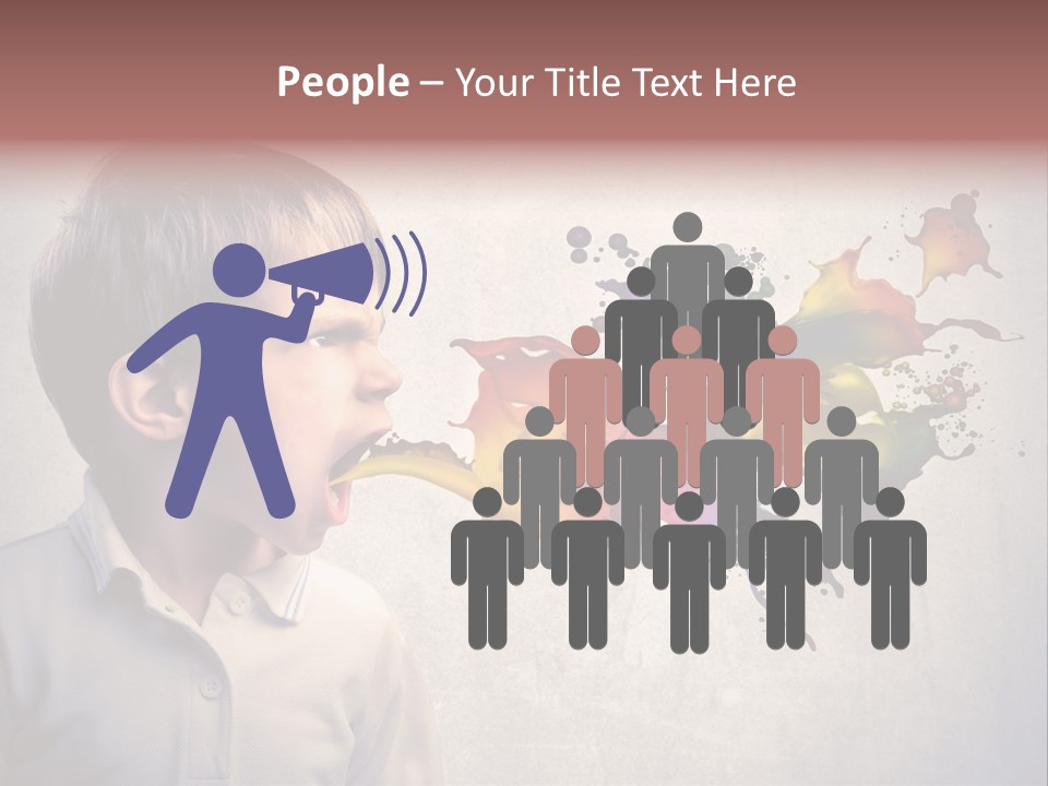 Liquid Tear Spit PowerPoint Template