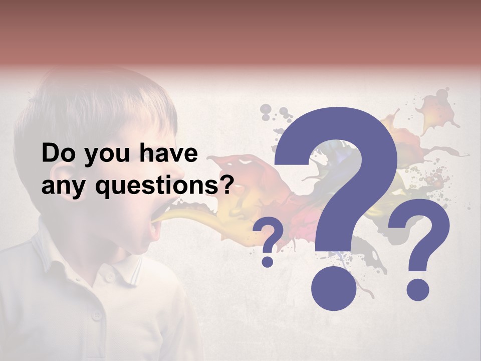 Liquid Tear Spit PowerPoint Template