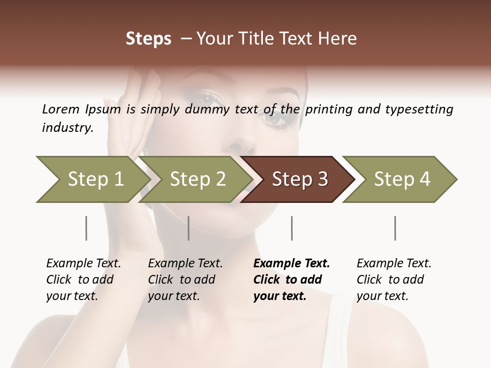 Health Skin Female PowerPoint Template