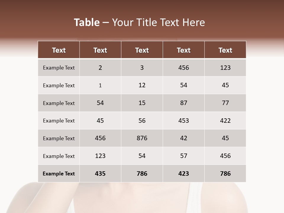 Health Skin Female PowerPoint Template