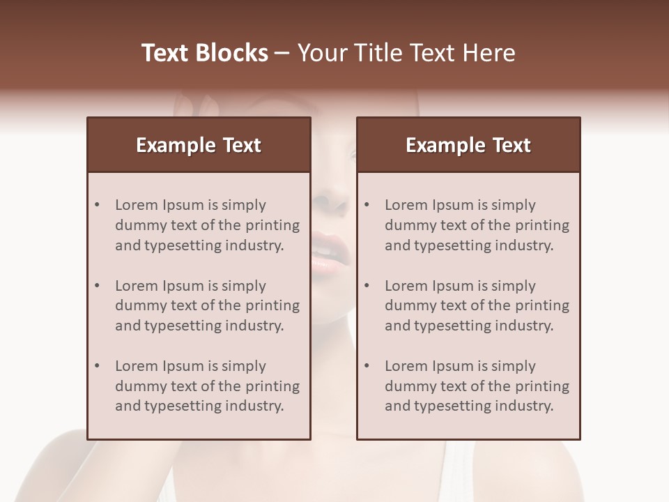 Health Skin Female PowerPoint Template