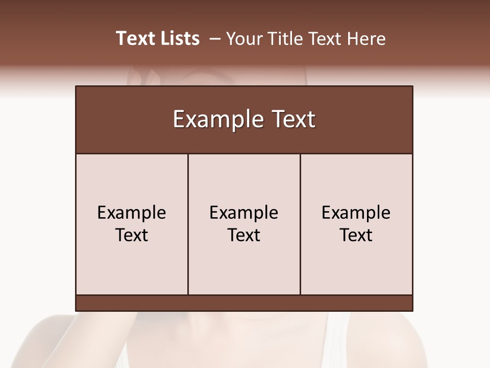 Health Skin Female PowerPoint Template