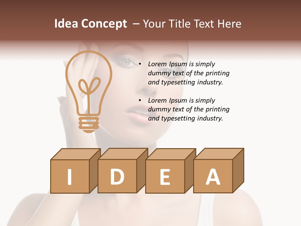 Health Skin Female PowerPoint Template