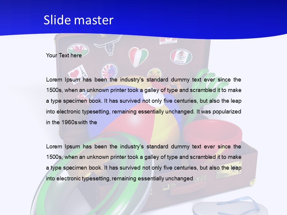 Shore Spade Child PowerPoint Template