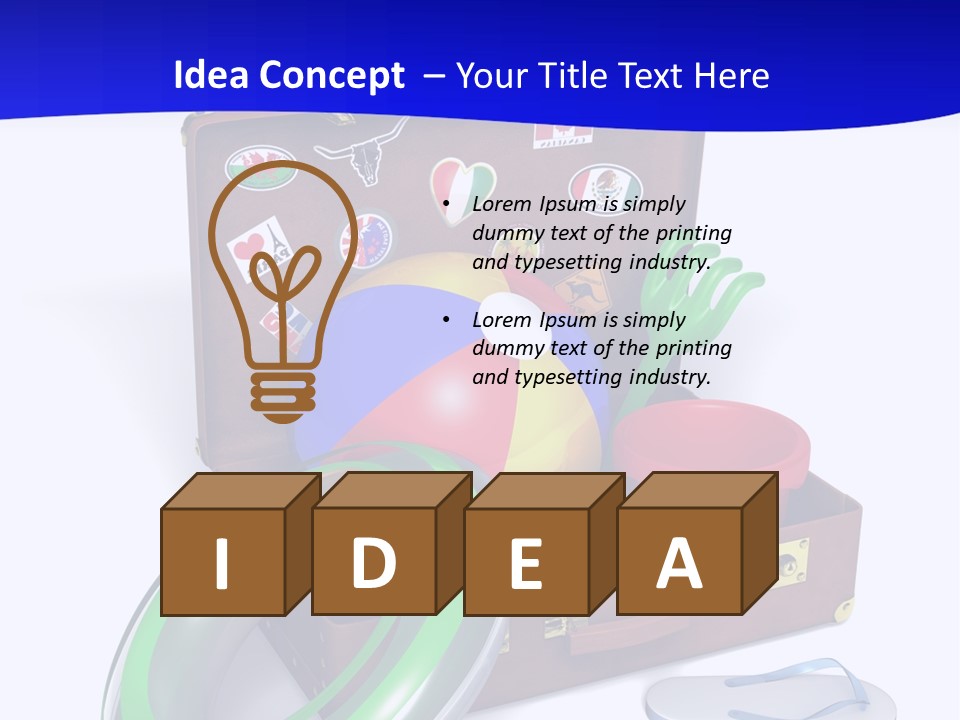 Shore Spade Child PowerPoint Template