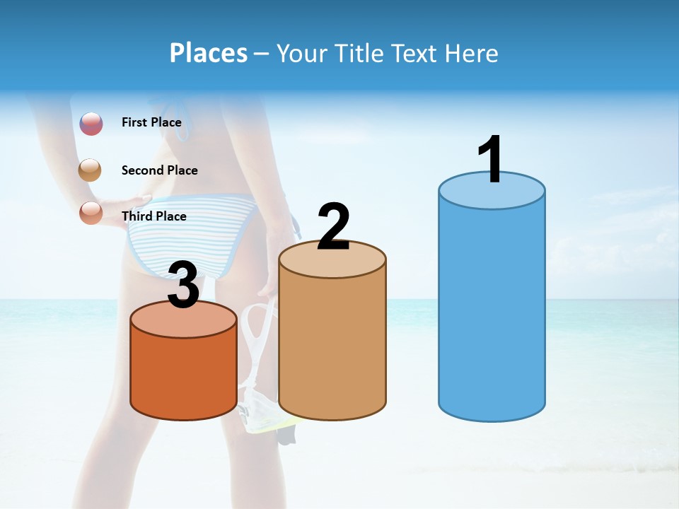 Sea Woman Body PowerPoint Template