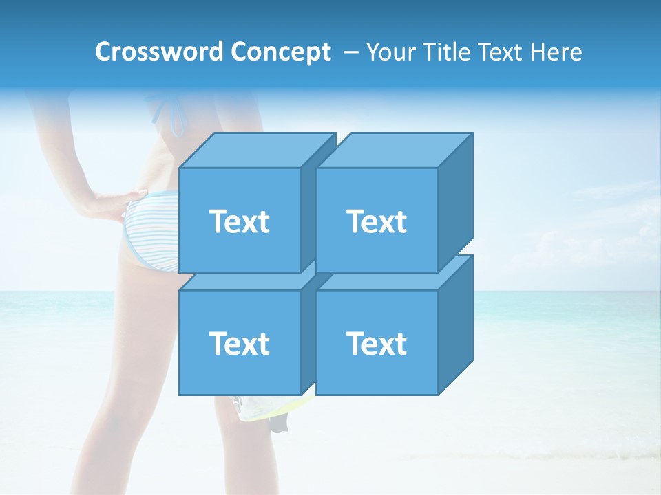 Sea Woman Body PowerPoint Template