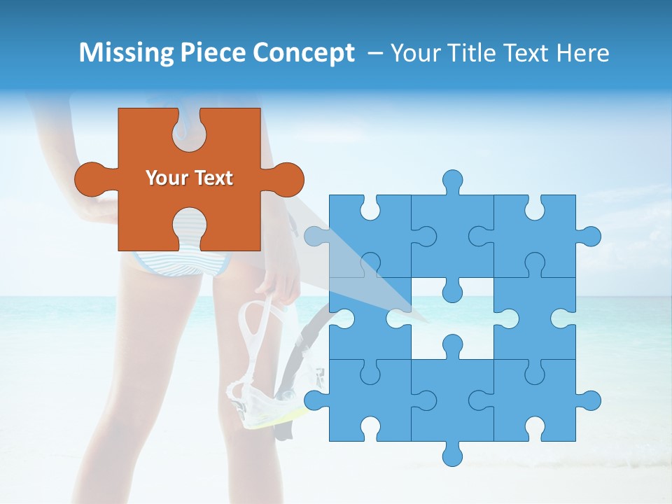 Sea Woman Body PowerPoint Template