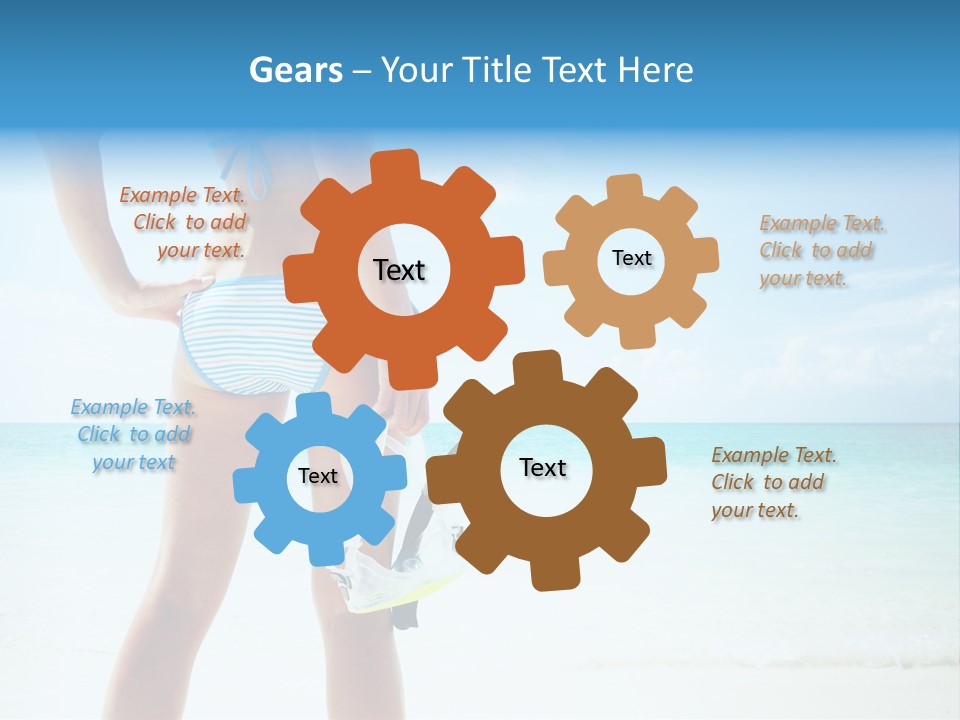 Sea Woman Body PowerPoint Template