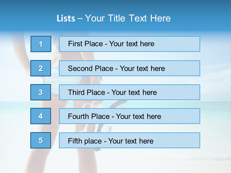 Sea Woman Body PowerPoint Template