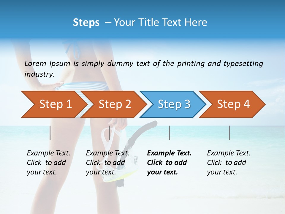 Sea Woman Body PowerPoint Template