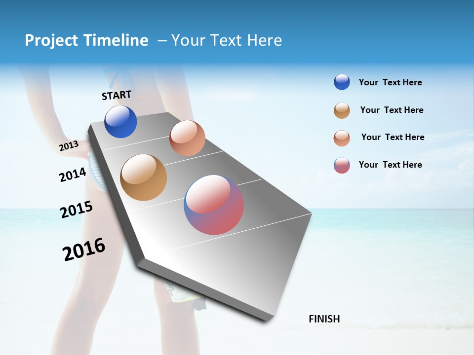 Sea Woman Body PowerPoint Template