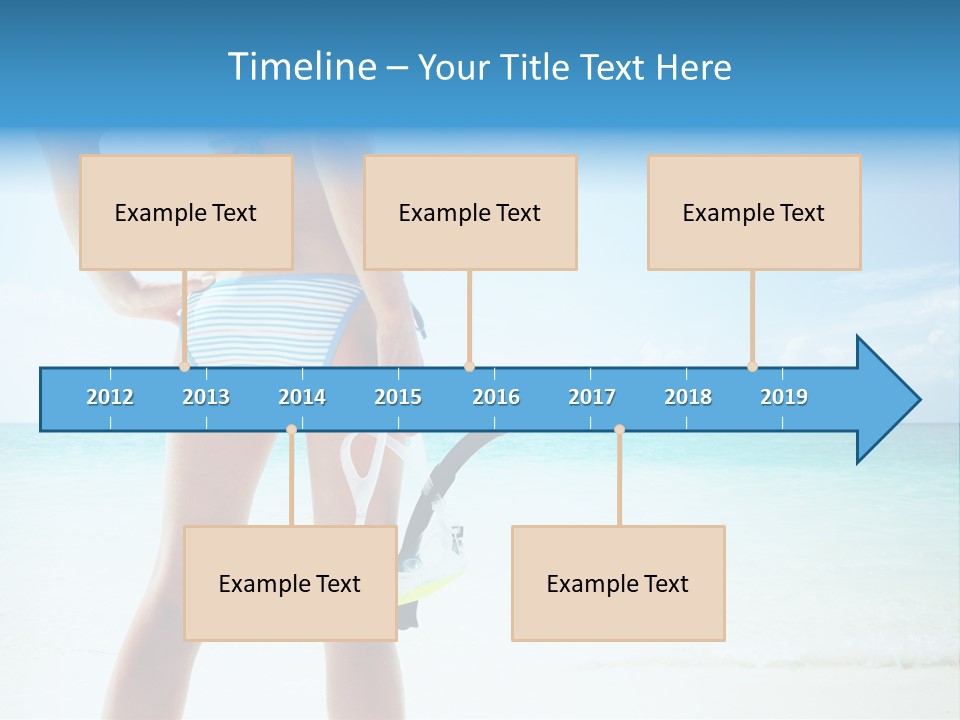 Sea Woman Body PowerPoint Template