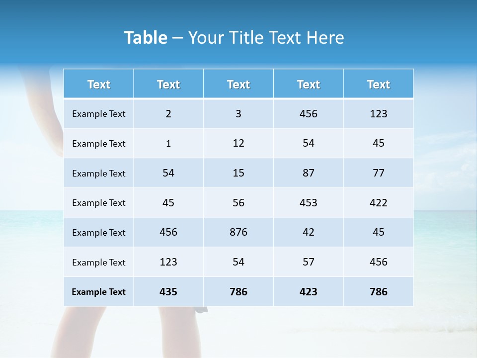 Sea Woman Body PowerPoint Template