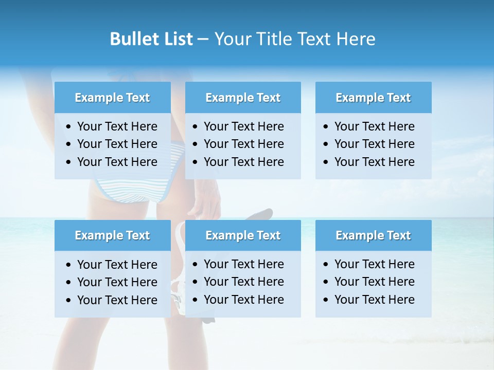 Sea Woman Body PowerPoint Template