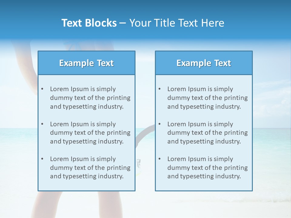 Sea Woman Body PowerPoint Template