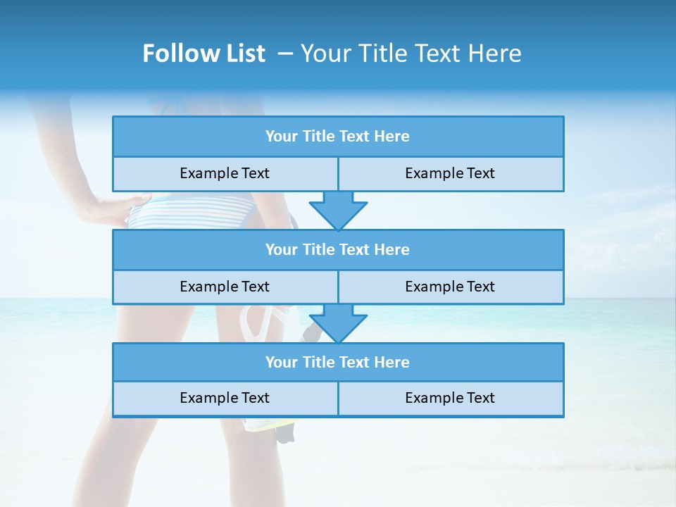 Sea Woman Body PowerPoint Template