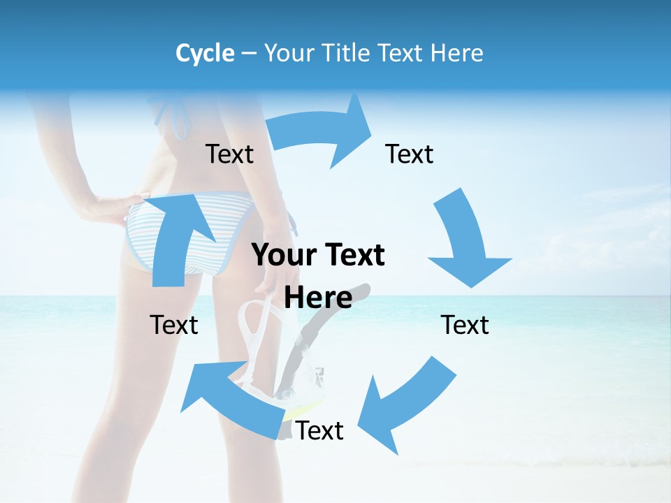 Sea Woman Body PowerPoint Template