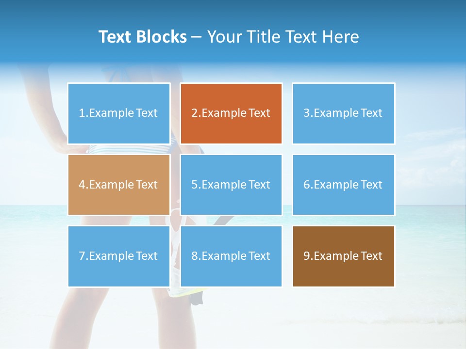 Sea Woman Body PowerPoint Template