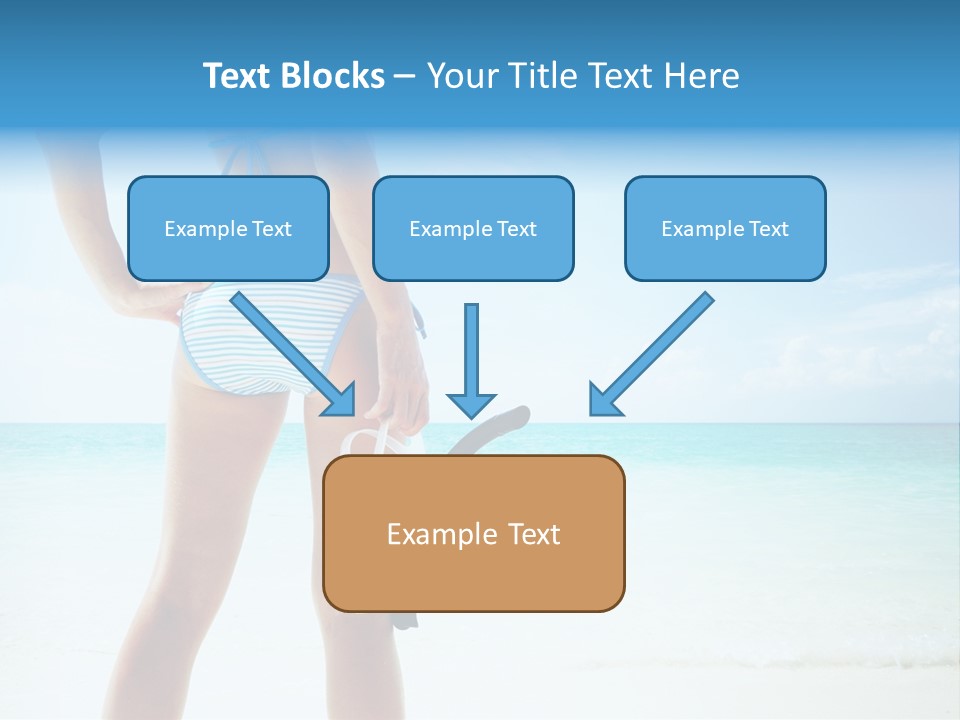 Sea Woman Body PowerPoint Template