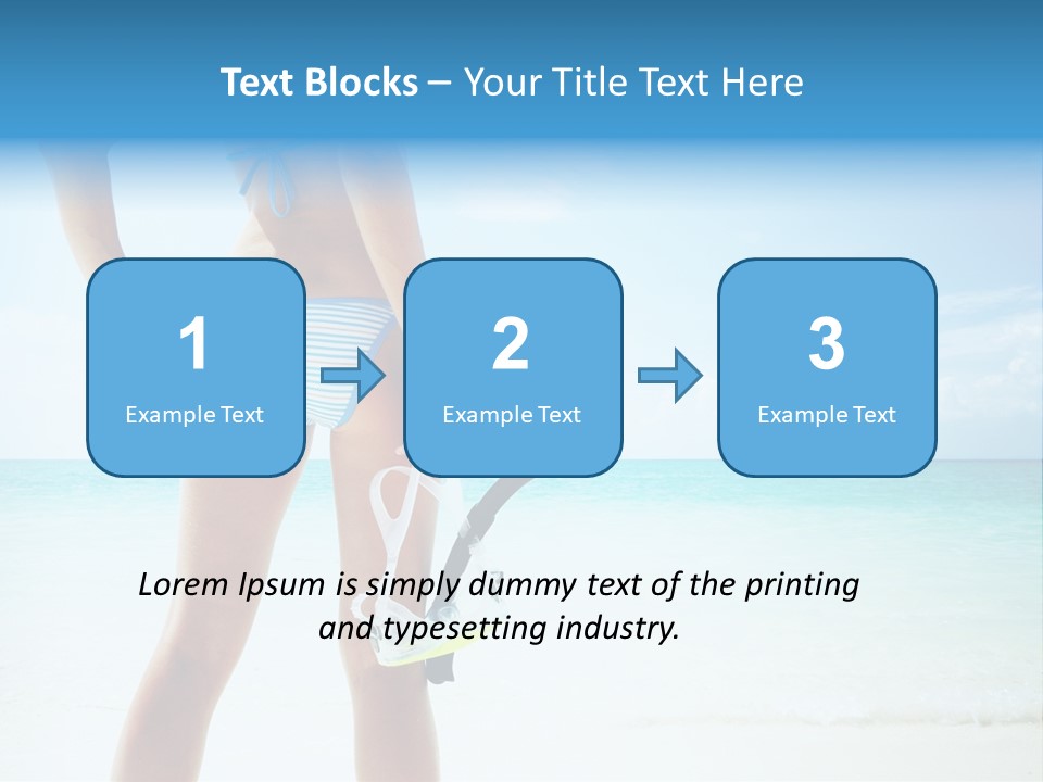 Sea Woman Body PowerPoint Template