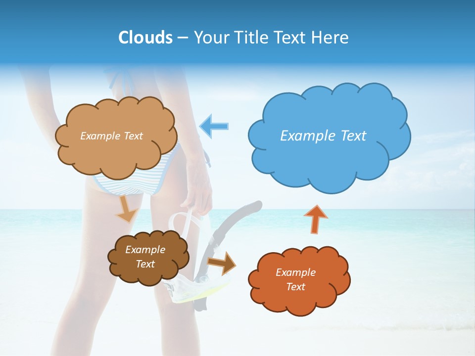 Sea Woman Body PowerPoint Template