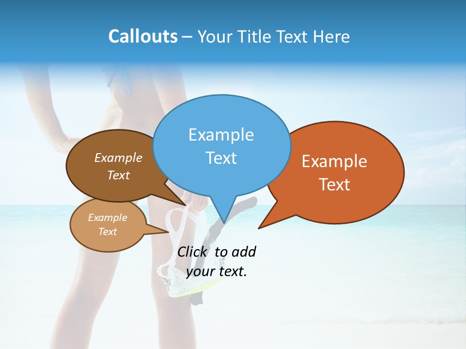 Sea Woman Body PowerPoint Template