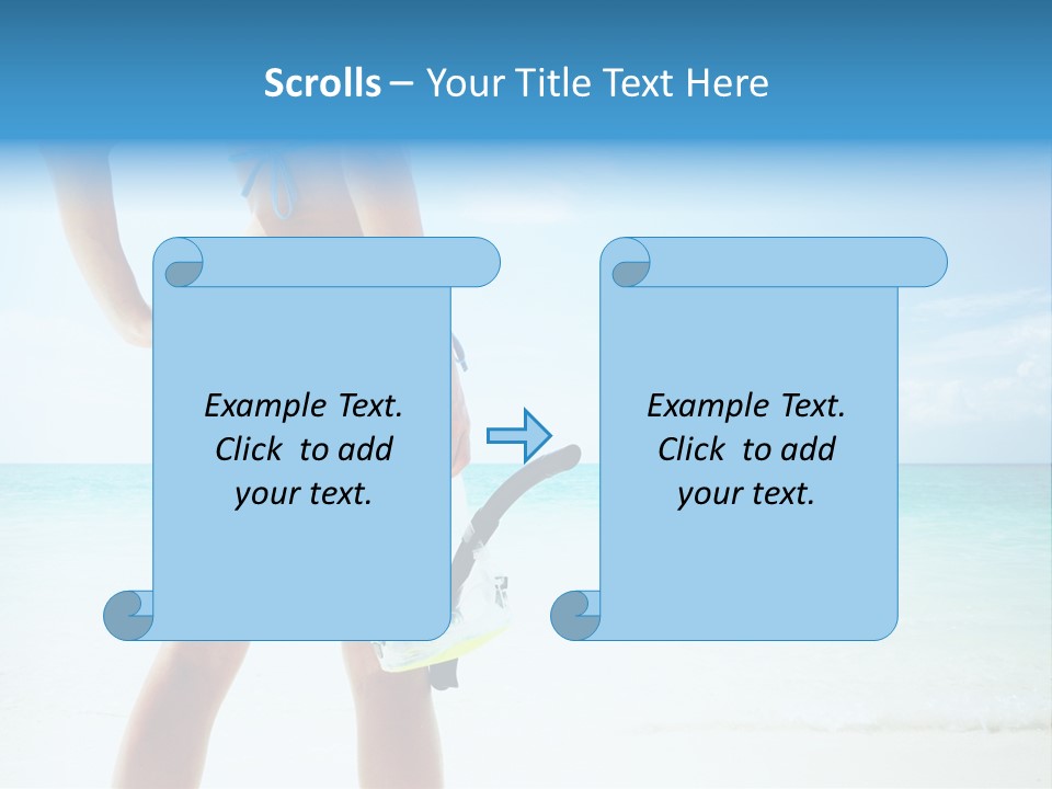 Sea Woman Body PowerPoint Template