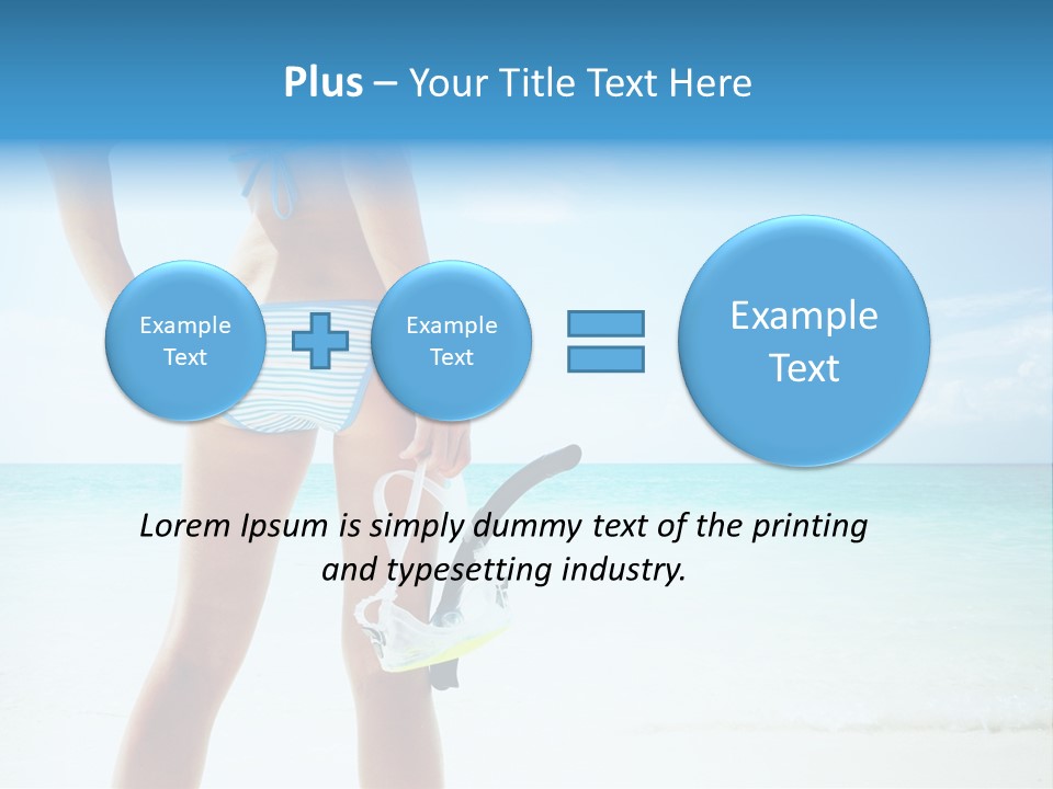 Sea Woman Body PowerPoint Template