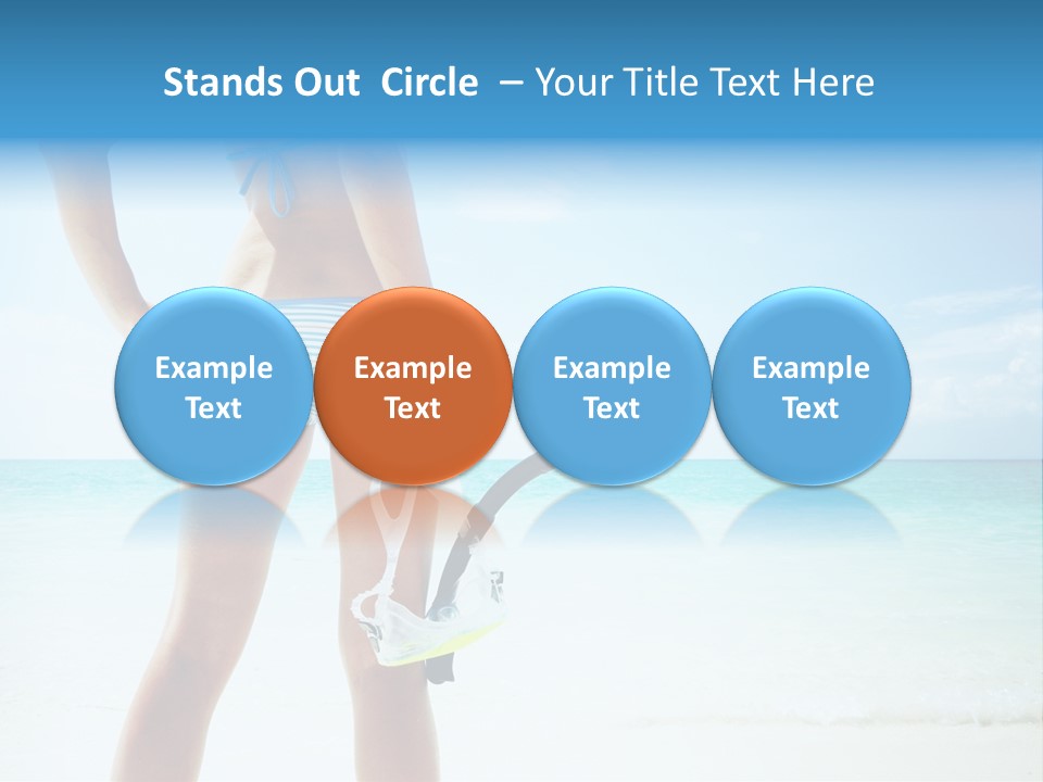 Sea Woman Body PowerPoint Template