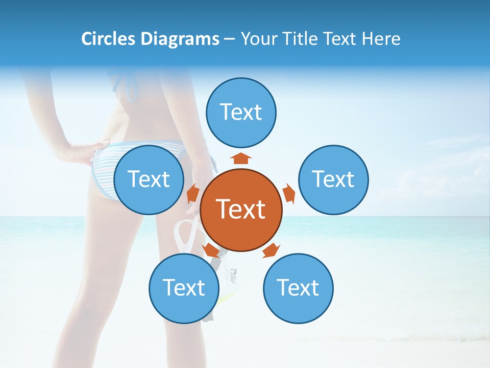 Sea Woman Body PowerPoint Template