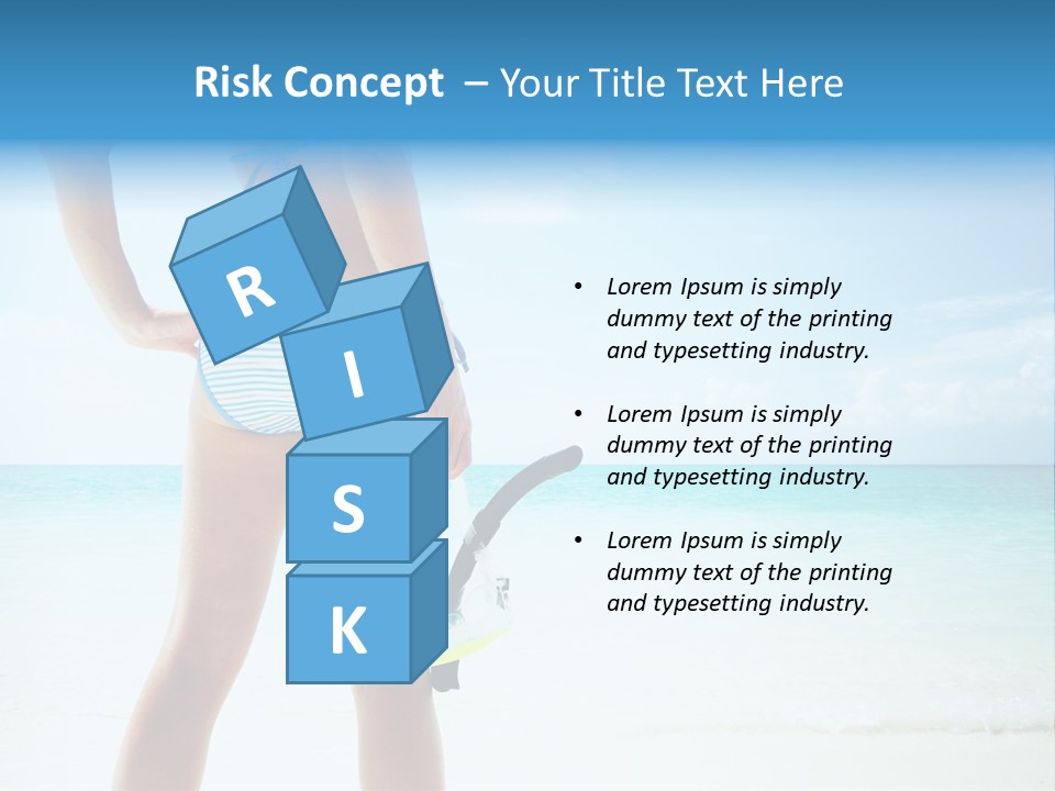 Sea Woman Body PowerPoint Template