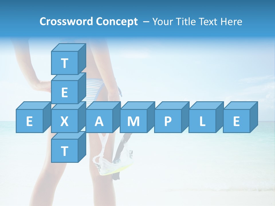 Sea Woman Body PowerPoint Template