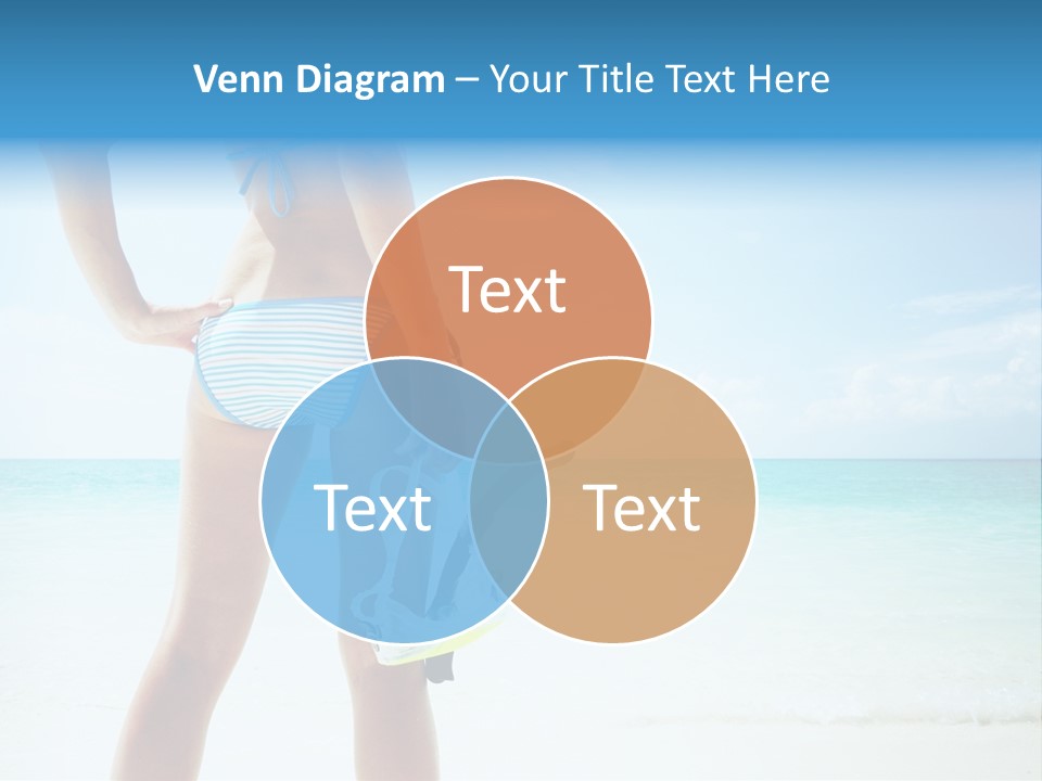 Sea Woman Body PowerPoint Template