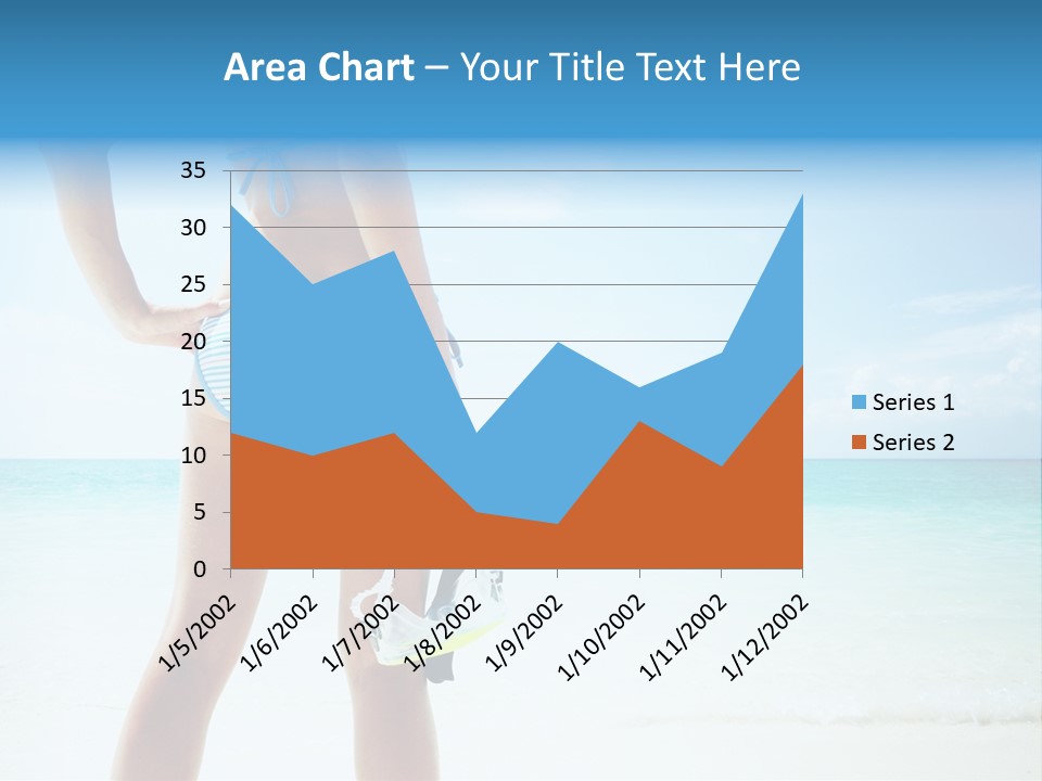 Sea Woman Body PowerPoint Template