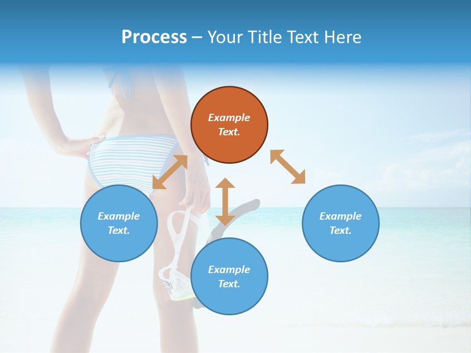 Sea Woman Body PowerPoint Template